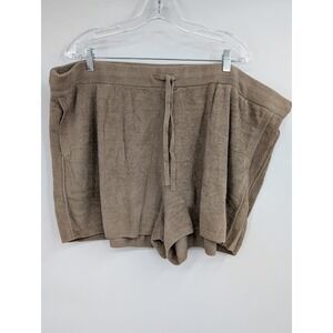 Barefoot Dreams Cozy Chic Ultra Lite Shorts Brown 3X